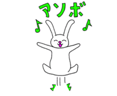 rabbit a day off @uooko sticker #4833386