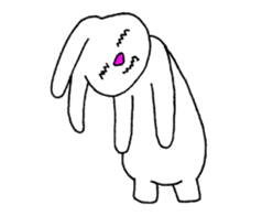 rabbit a day off @uooko sticker #4833389