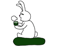 rabbit a day off @uooko sticker #4833393