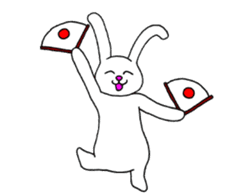 rabbit a day off @uooko sticker #4833394