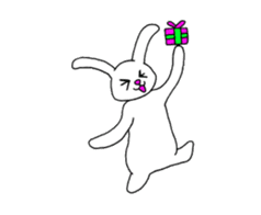 rabbit a day off @uooko sticker #4833418