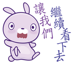Lavender Bunny sticker #4833831