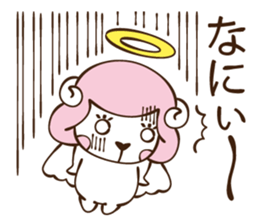 woolly angel sticker #4835025