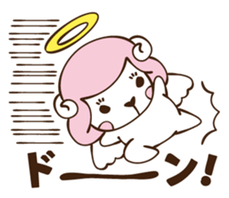 woolly angel sticker #4835033