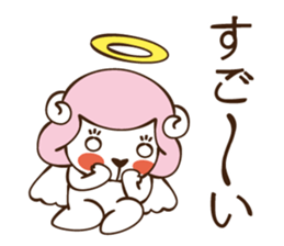 woolly angel sticker #4835042