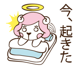 woolly angel sticker #4835050