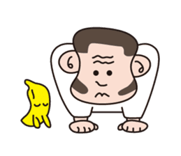 Monkey Guy & his friend, Mr. Banana sticker #4835107