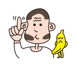 Monkey Guy & his friend, Mr. Banana sticker #4835110