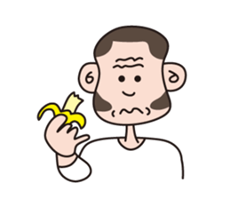 Monkey Guy & his friend, Mr. Banana sticker #4835122