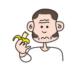 Monkey Guy & his friend, Mr. Banana sticker #4835122