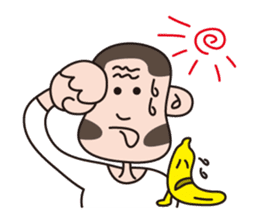 Monkey Guy & his friend, Mr. Banana sticker #4835125