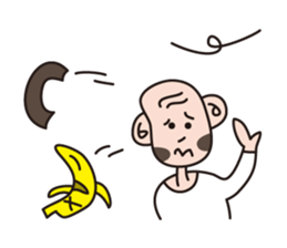 Monkey Guy & his friend, Mr. Banana sticker #4835126