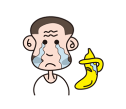 Monkey Guy & his friend, Mr. Banana sticker #4835129