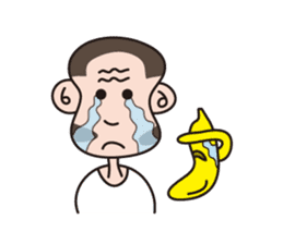 Monkey Guy & his friend, Mr. Banana sticker #4835129