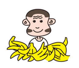 Monkey Guy & his friend, Mr. Banana sticker #4835135