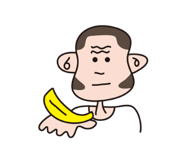 Monkey Guy & his friend, Mr. Banana sticker #4835137