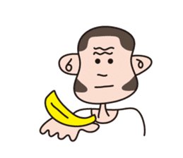 Monkey Guy & his friend, Mr. Banana sticker #4835137