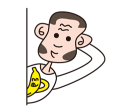 Monkey Guy & his friend, Mr. Banana sticker #4835138