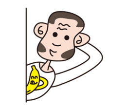 Monkey Guy & his friend, Mr. Banana sticker #4835138