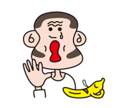 Monkey Guy & his friend, Mr. Banana sticker #4835140