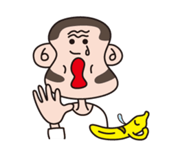 Monkey Guy & his friend, Mr. Banana sticker #4835140