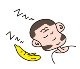 Monkey Guy & his friend, Mr. Banana sticker #4835142