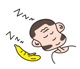 Monkey Guy & his friend, Mr. Banana sticker #4835142