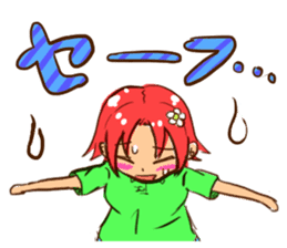 Short hair sisters sticker #4836066