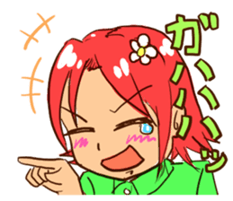 Short hair sisters sticker #4836075