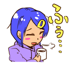 Short hair sisters sticker #4836080