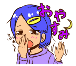 Short hair sisters sticker #4836081