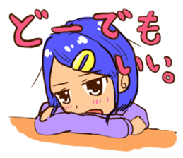 Short hair sisters sticker #4836083