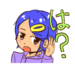 Short hair sisters sticker #4836088