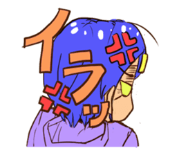 Short hair sisters sticker #4836089