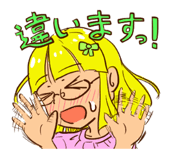 Short hair sisters sticker #4836095