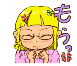 Short hair sisters sticker #4836097