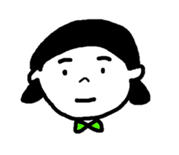 Happy and playful girl sticker #4837236