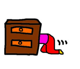 Happy and playful girl sticker #4837237