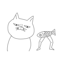 Walking fish and Glabellar lines cat