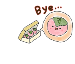 Japanese confection sticker #4837549