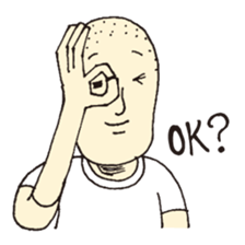 A buzz-cut boy sticker #4837791