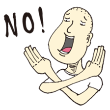 A buzz-cut boy sticker #4837792