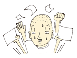 A buzz-cut boy sticker #4837810