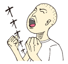 A buzz-cut boy sticker #4837819