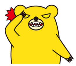 angry bear 1 sticker #4837987