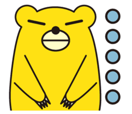 angry bear 1 sticker #4837989