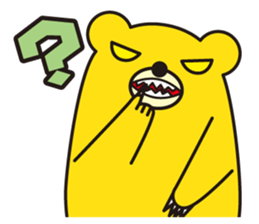 angry bear 1 sticker #4837992