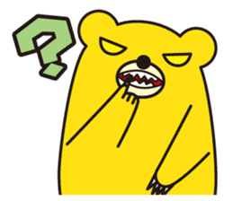 angry bear 1 sticker #4837992