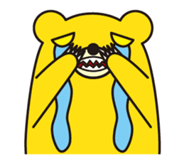 angry bear 1 sticker #4837993