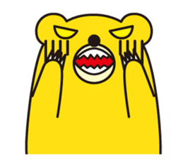 angry bear 1 sticker #4837995
